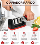 Afiador Master de Facas 3 em 1 Multifuncional para Cozinha