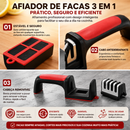 Afiador Master de Facas 3 em 1 Multifuncional para Cozinha